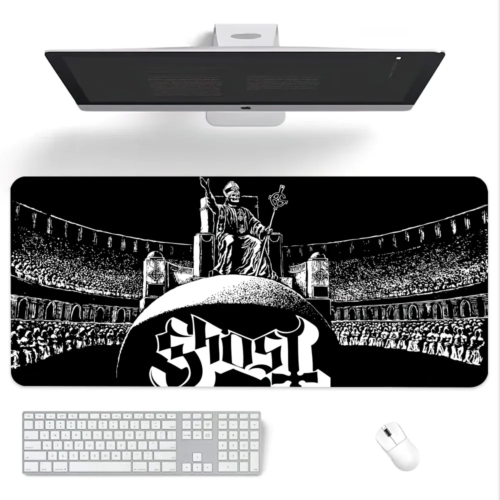 Rock Band Ghost 13 commandments Mouse Pad Computer Laptop Gaming Office Wrist Guard Non Slip Keyboard Pad 4