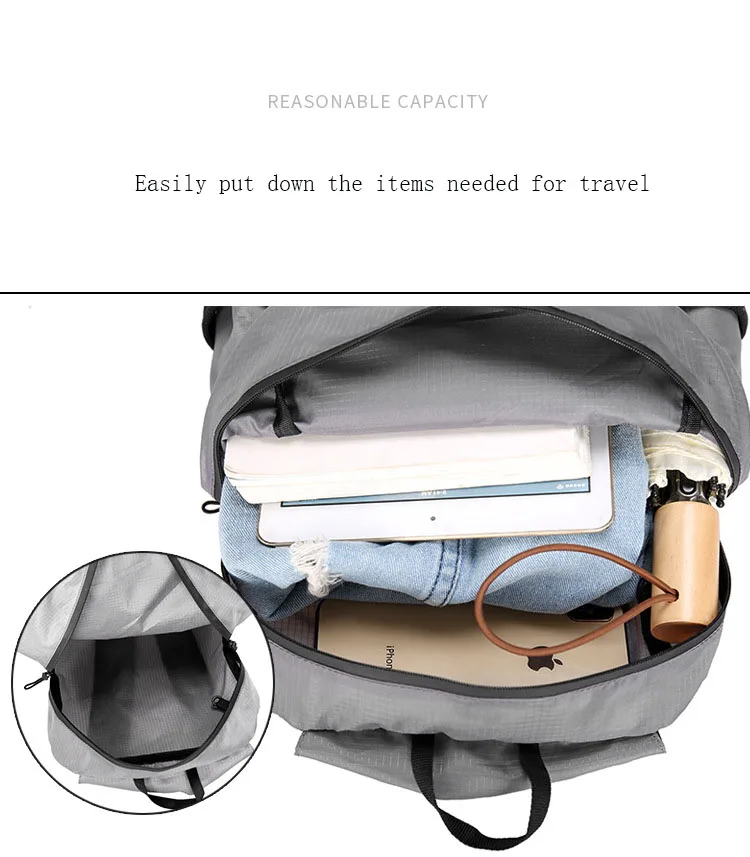 Lightweight Portable Travel Backpack Men Outdoor Hiking Folding Bag Pack Cycling Backpacks Waterproof Ultralight Foldable Bags