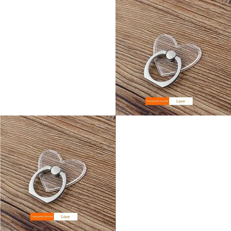 1/2pc. ​ Universal Mobile Phone Holder Stand Finger Ring Magnetic For cute Cell Smart Phone Transparent holder for iphone 12XS M - Image 17