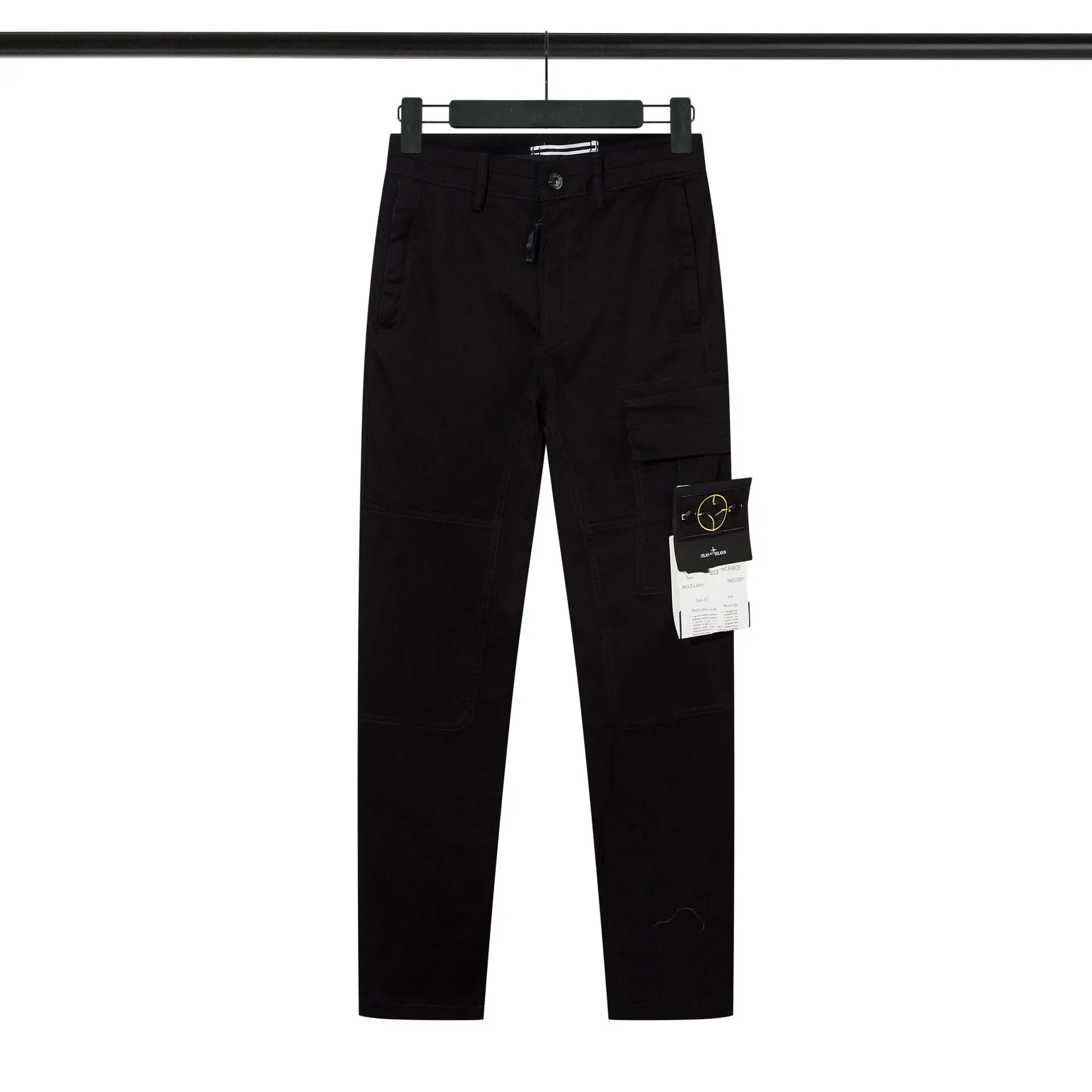 Casual Pants Stone Compass Embroidered Military Workwear Casual Loose Pants Multiple Pockets Long Trousers For Men Cross-Border