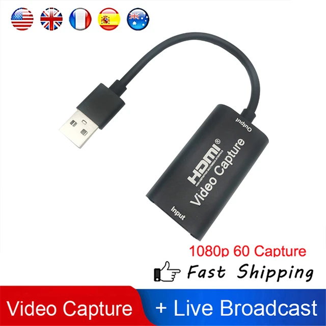 Boîtier d'enregistrement Mini HD 1080P, HDMI, carte d'acquisition vidéo,  USB 2.0, pour ordinateur, , OBS, Etc. Diffusion En direct -  AliExpress