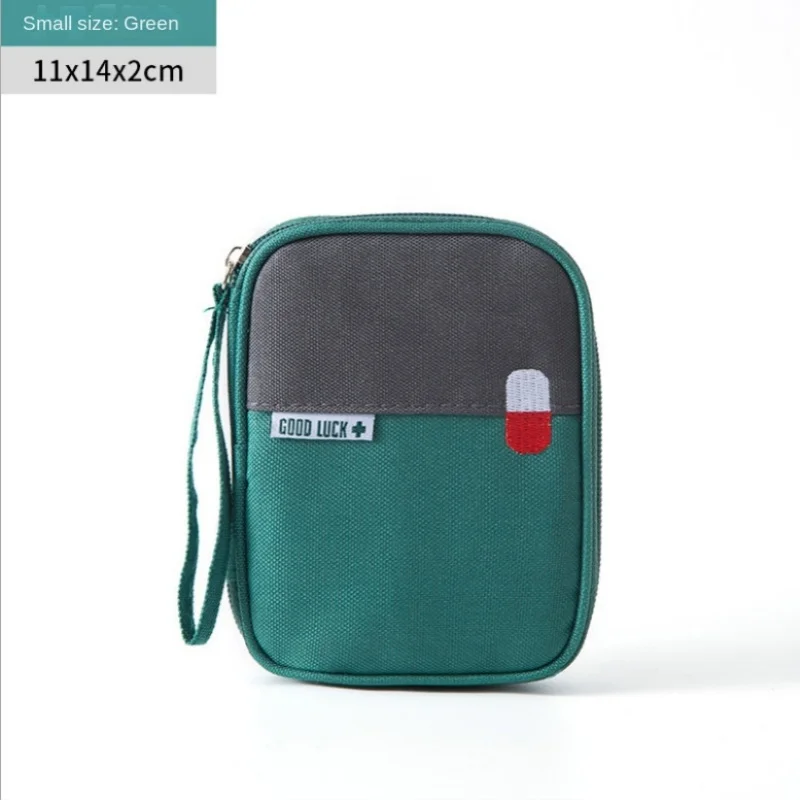 Compact and Stylish First Aid and Medicine Organizer Bag for Travel and Outdoor Use