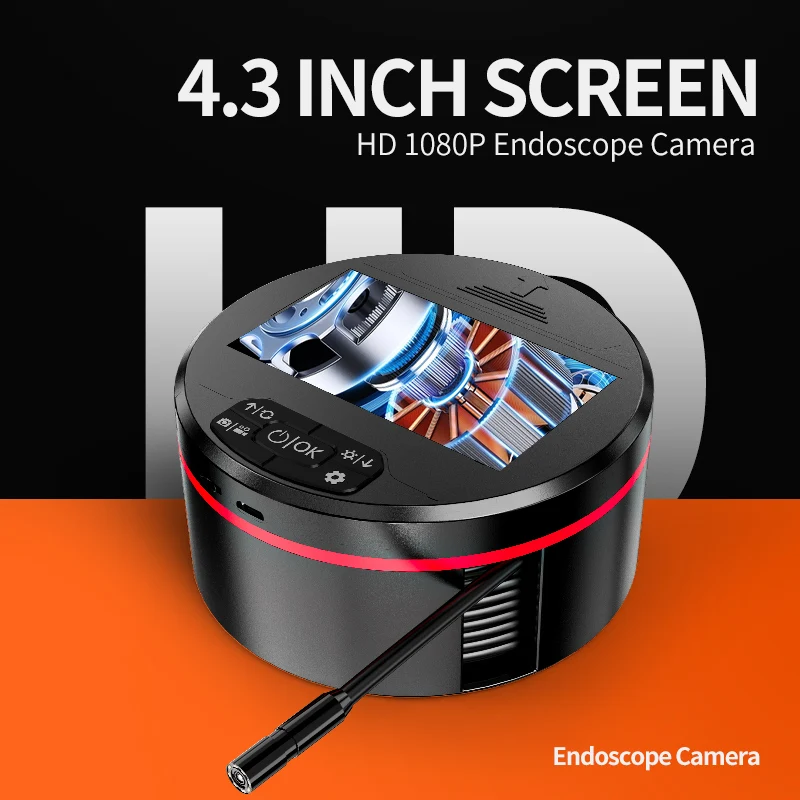 IndustrialEndoscopeCamera43LCDScreenHDDigitalstwoable