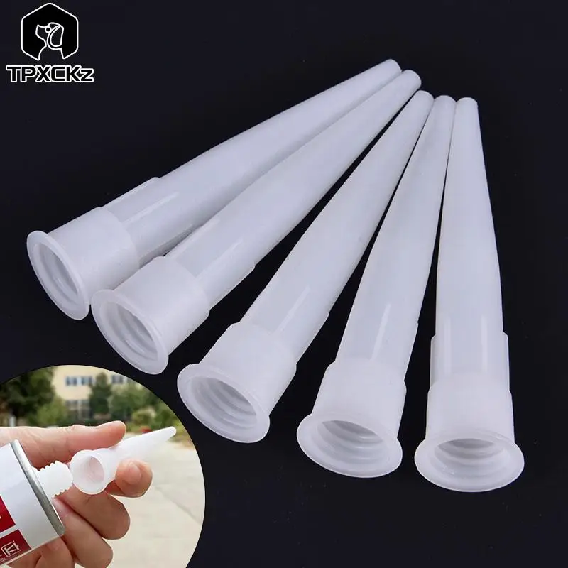 20pcs Home Universal Caulking Gun Nozzles Plastic Glass Glue Nozzles Sealant Silicone Caulking Tips Mouth Construction Tools