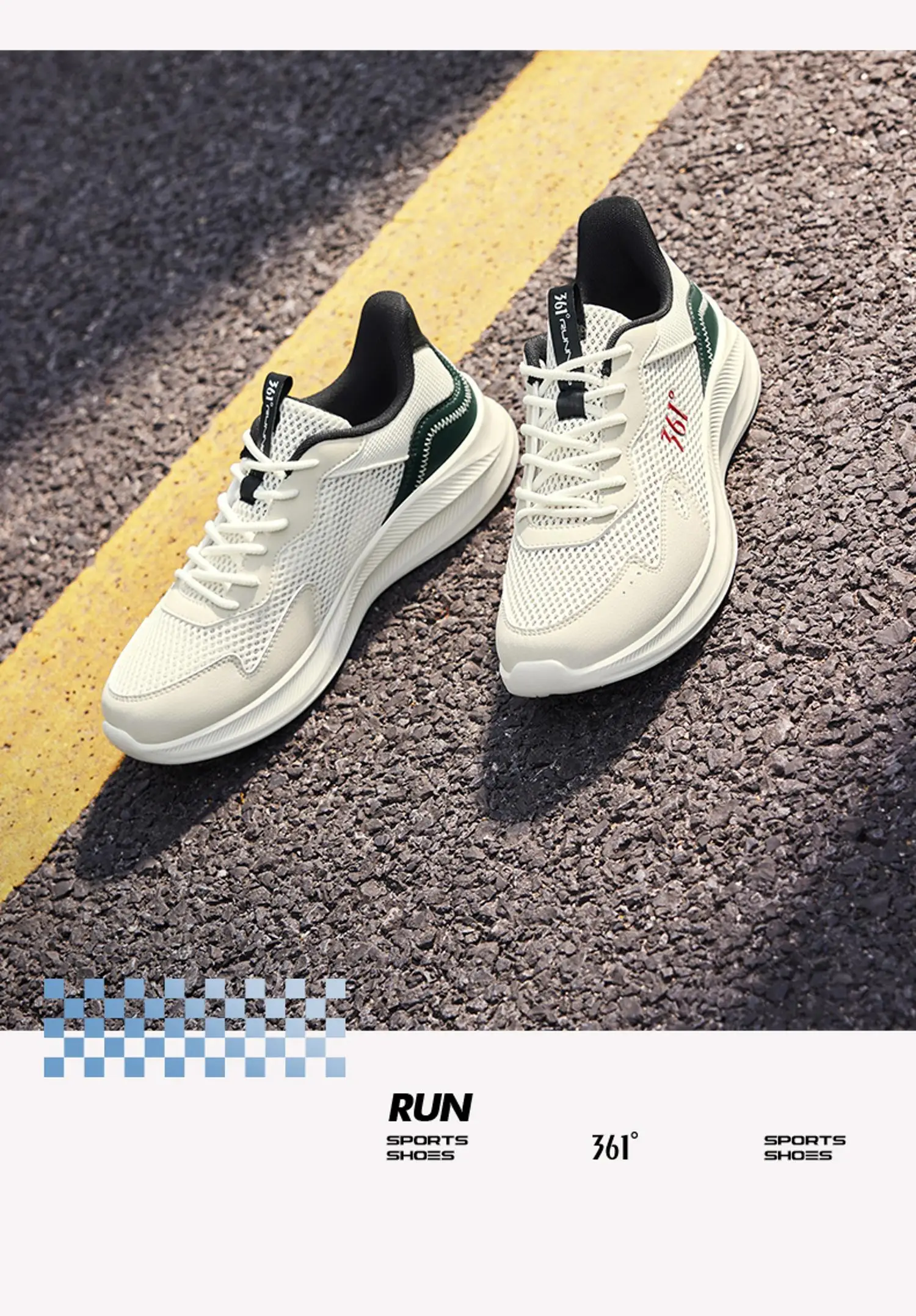 361 Degrees Men Running Shoes - Complete Package