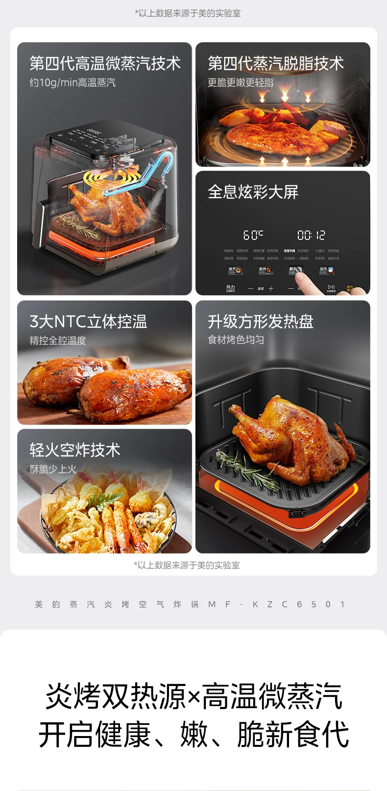 ABB   Air Fryer Household Steam Baking Multifunctional Large Capacity Steam Baking Integrated New Electric Oven