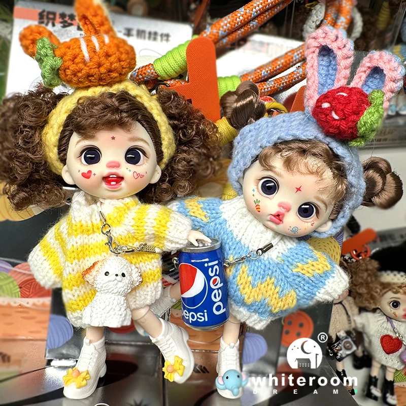 13cm Bjd Doll Pocket Mini Blyth Girl Doll Barbi Cry Baby Ball jointed For Girls Mobile phone Decoration