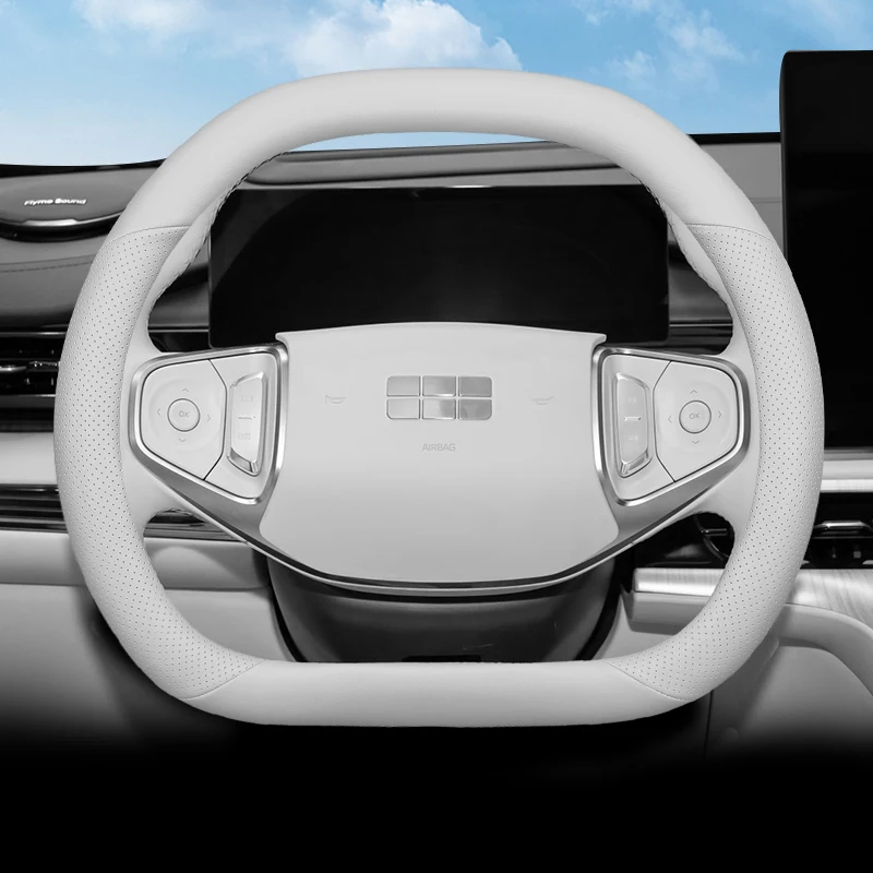 Protector de cuero para volante de coche, accesorios para Geely EX5 2025 2026