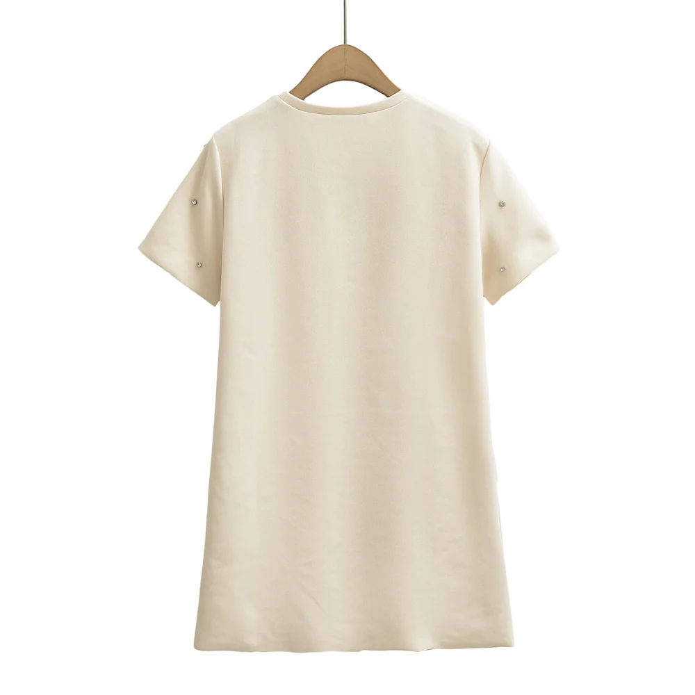 Spring New Women's Fashion, Elegance, Leisure and Versatile Jewelry, Plush Texture Dress