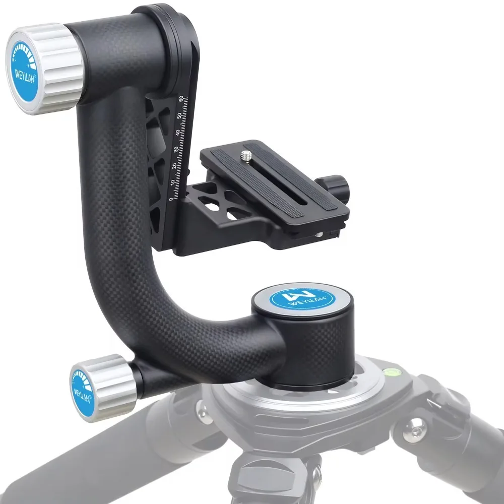 Professional Gimbal Tripod Head Telephoto Lens 720 Panoramic Gimbal Head for Bird watching Carbon Fiber Heavy Duty Heads