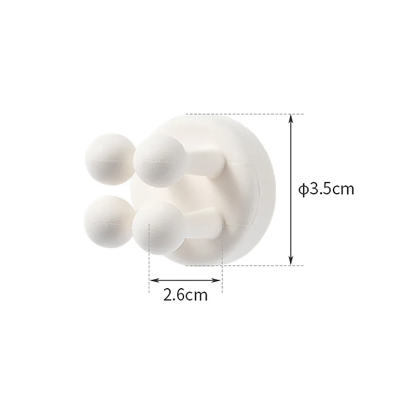 Razor Holder 6/1pcs Punch Free Silicone Hook For Bathroom Storage Wall Shaving Shaver Shelf Toothbrush Holders Organization