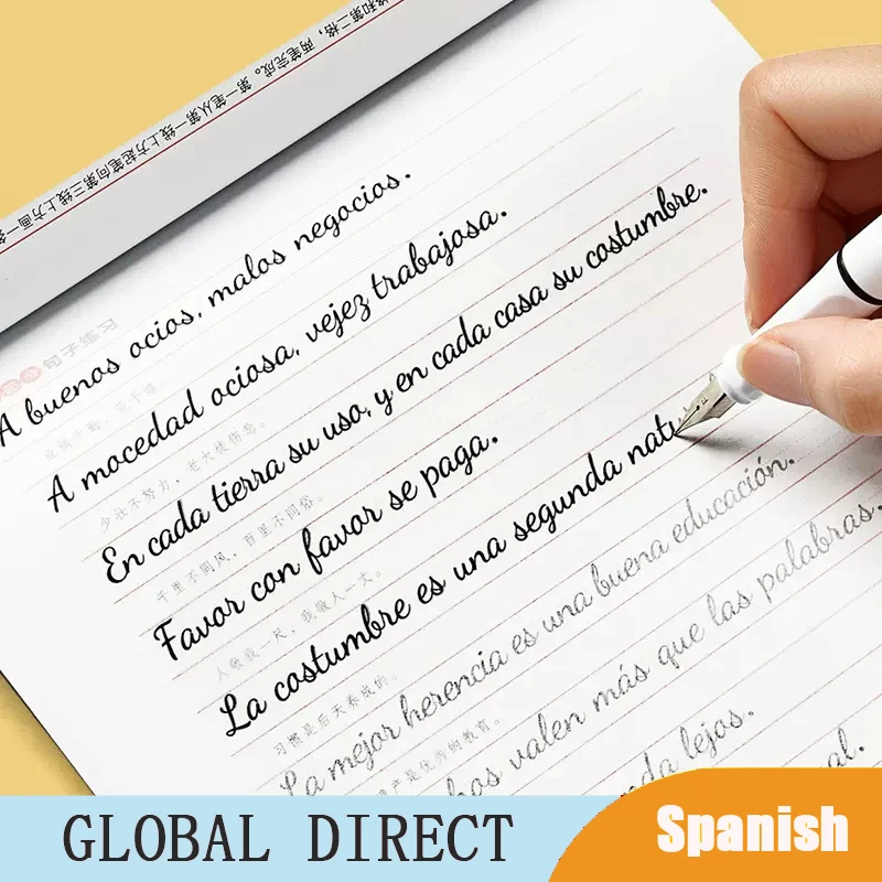 ChildrenAdultLearningSpanishChineseBookCalligraphyCopybook