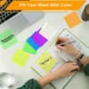 300 Sheets Lined Transparent Sticky Notes, 3x3 Inch 6 Colorful Tabs With Line For Office College School Classroom Supplies 6