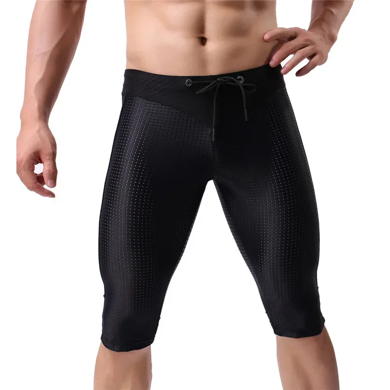 Sexy Mesh Board Shorts for Men Quick Dry Long Boardshorts Beach Surf Shorts Bathing Suit Men's Long Trunks GYM Sport Short Pants