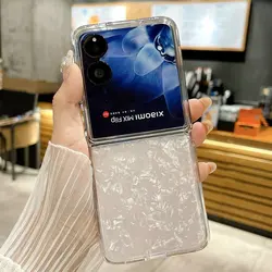 Premium Anti-Shock Protective Hard Shell Case for Xiaomi Mix Flip (Clear)
