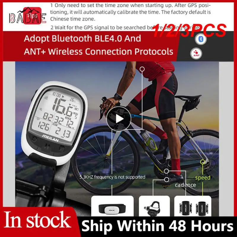 

1/2/3PCS Oval M2 Bike GPS Navigation ANT+ Cycling Computer Support Connect With Cadence Heart Rate Female Male Round Shape Meter