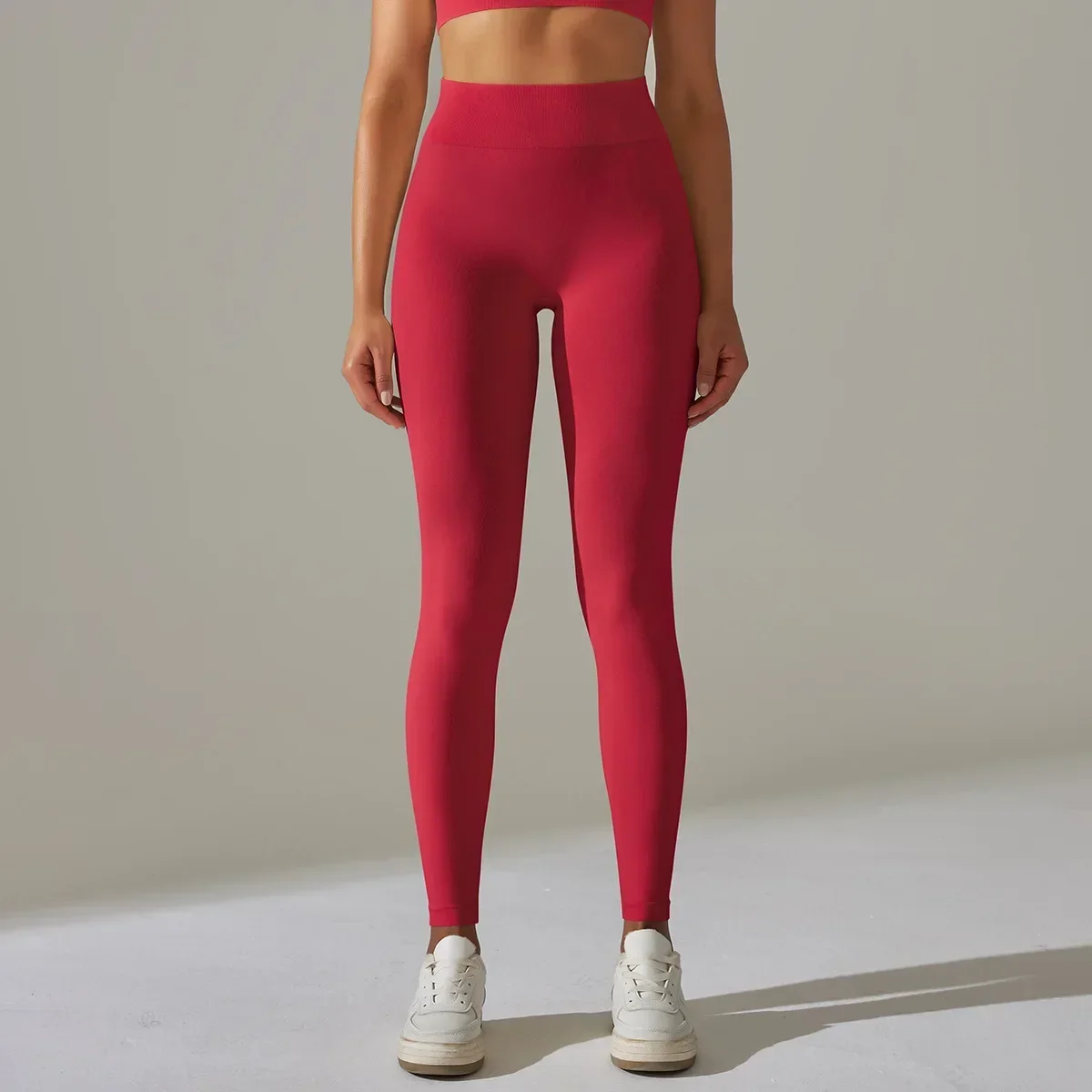Women's Breathable Yoga Cropped Pants with High Waist and Hip Lifting, Peach Shaped Tight Running and Fitness Pants 3