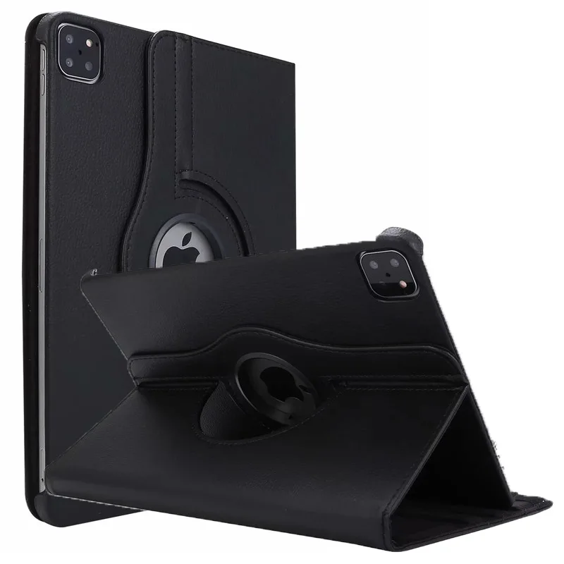 For Ipad Pro 12.9 Tablet Case 360 Rotating Flip Leather Stand Protective Cover For Ipad Pro 12.9 2021 2020 2018 2017 2015 Cases