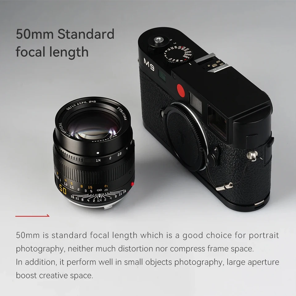 TTArtisan M 50mm F1.4 ASPH. 풀프레임 대구경 미러리스 카메라 렌즈, 라이카 M-마운트 M8 M9를 사용한 인물 사진 촬영