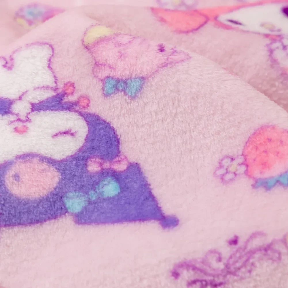 Hello Kitty Throw Blanket Cute Cat Kawaii Blankets for Beds Anime Printed Cartoon Coral Velvet Winter Thickening Keep Warm Quilt 3