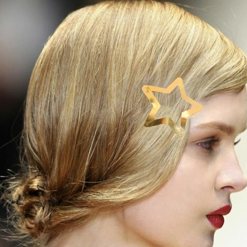 

5/10/20/30/40/50PCS Star Hairpin Portable Alloy Hair Clip for Ponytail Bangs Hairpins for Teenagers Children Dropship