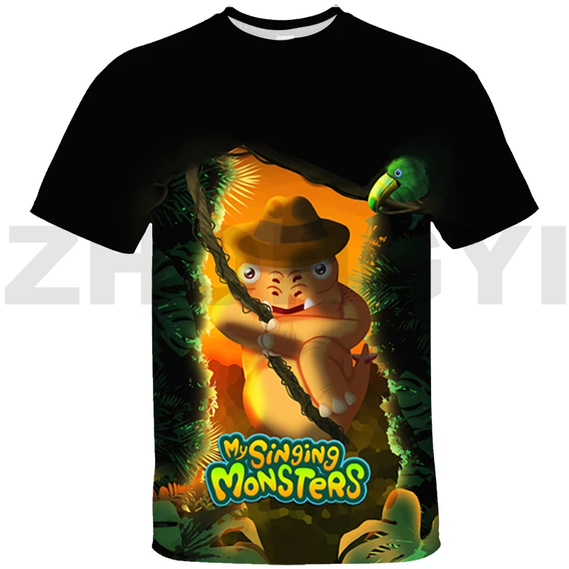 

Summer My Singing Monsters Cartoon Graphic T Shirts Short Sleeve Women Oversized T Shirt Children Anime Tshirt Casual Sport Tees
