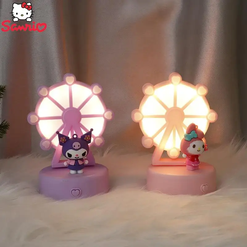 

Sanrio Cinnamoroll My Melody Kuromi креативный колесо обозрения настольная Ночная детская игрушка «сделай сам» мини настольная лампа подарок для девушки