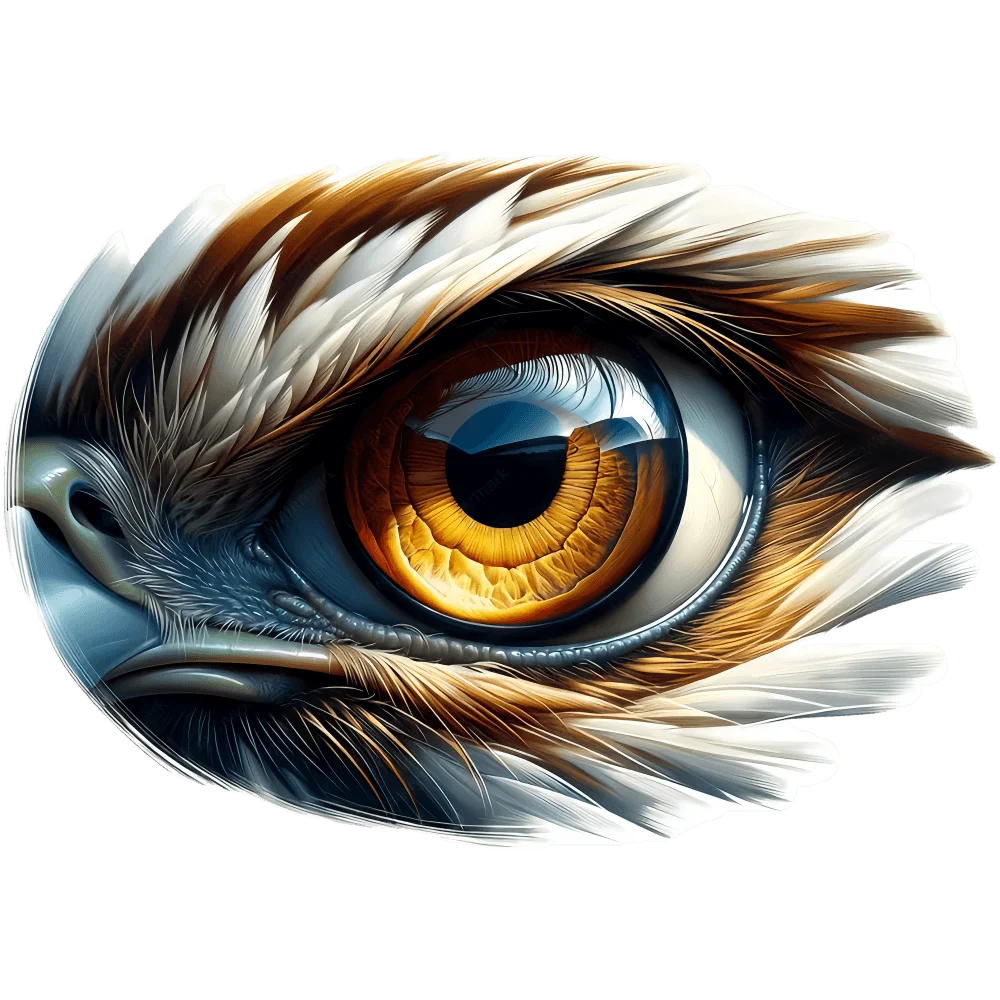 Decoration Mural Living Room Wallpaper Funny Decal Eagle Eye E25