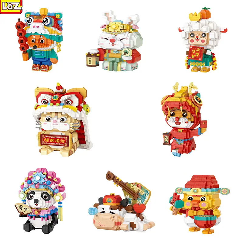 

LOZ Mini Creative Building Blocks Creative Tradition Culture Spring Festival New Year's Collection Toy Panda Boy Girl Gifts 12+y