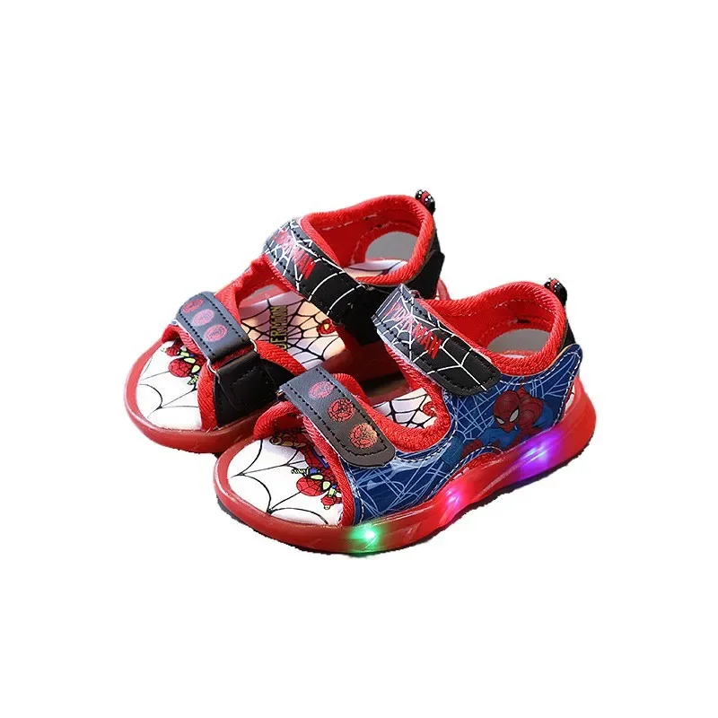 New Disney boys Spider-Man cute Sandals shoes non-slip soft bottom sports shoes for girl gift