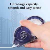 5/6PCS Permanent Adhesive Tape Correction Tape Roller Set Smooth Compact Design with No Drying Time Adhesive Grooves for School 3