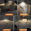 PIR Motion Sensor LED Under Cabinet Lamp Dimmable Rechargeable Night Light Stairs Closet Room Aisle Tube Bar Detector Bulb 6