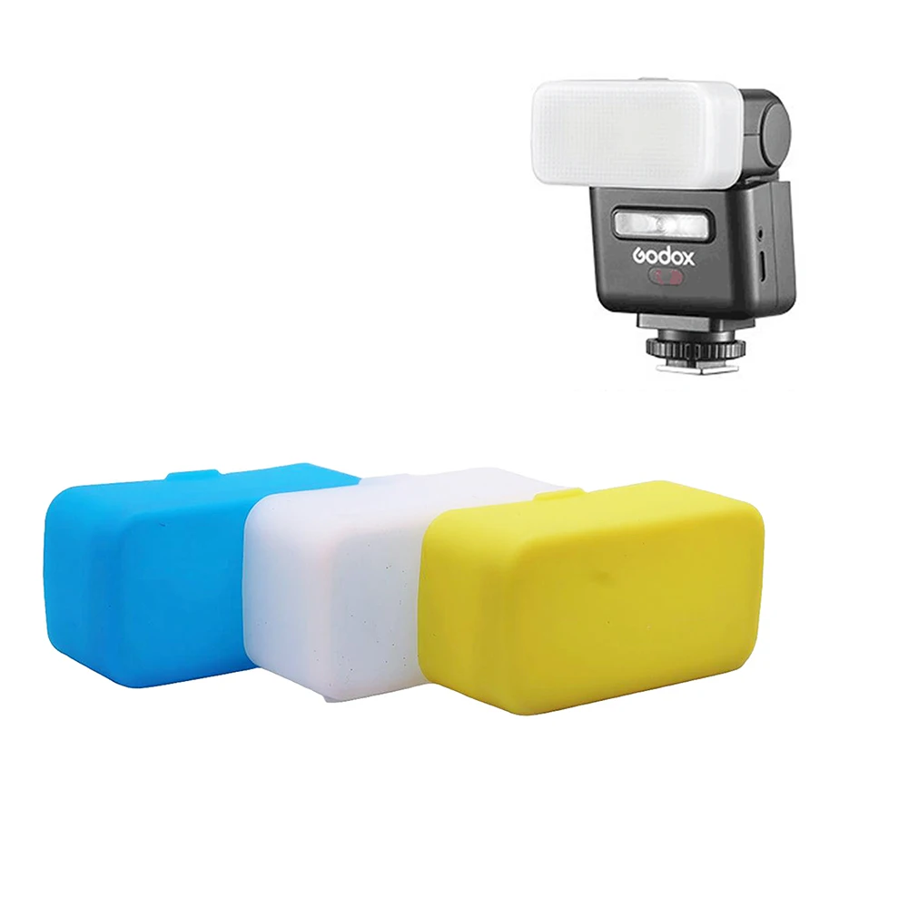 Mcoplus 3PCS IT32 플래시 디퓨저 Godox IT32 iT32 카메라 플래시 스피드라이트 소프트 실리콘 디퓨저