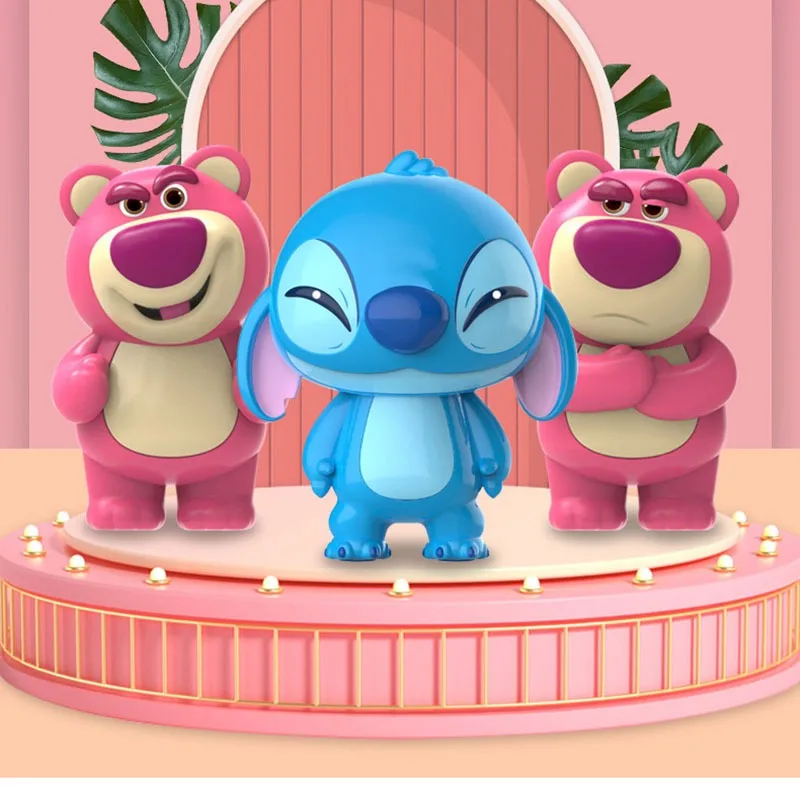 Decompression Toy Strawberry Bear Pinch Le Stich Cartoon Children's Toy Gift Stress Relief Artifact Disney Genuine Authorization