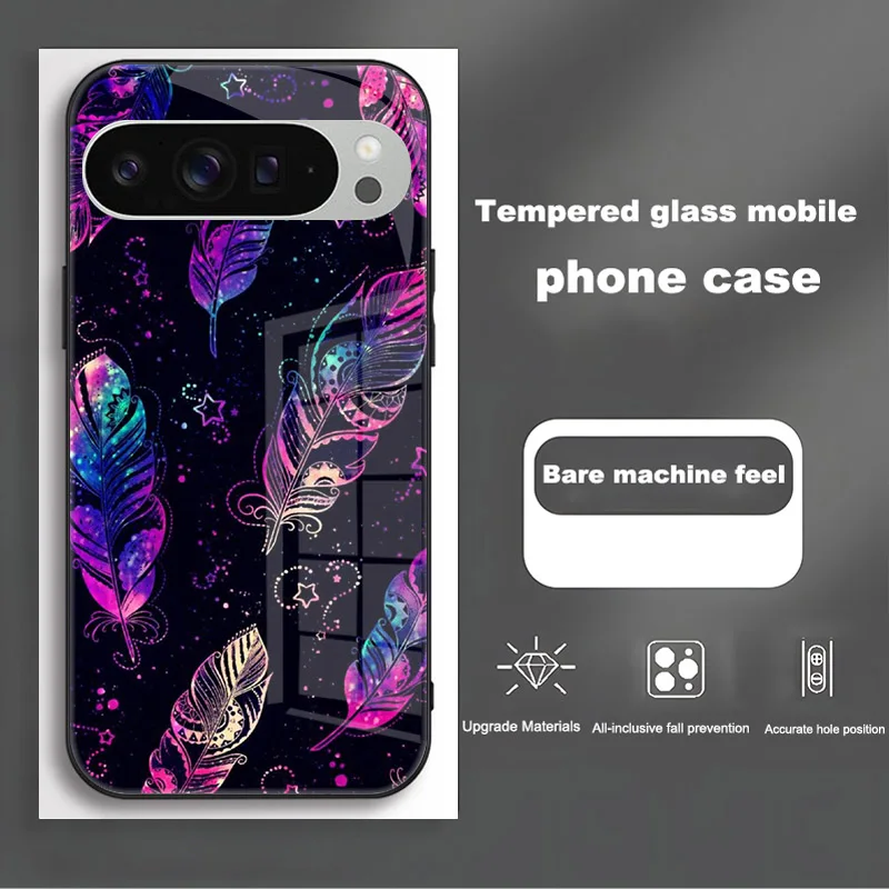 Luxury Tempered Glass Phone Case Cover with Enhanced Protection
