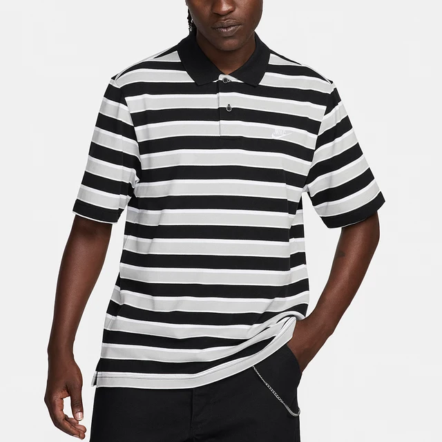 Nike officiel authentique 2024 printemps nouveau col pour hommes rayé Sport manches courtes FN3897-010 1