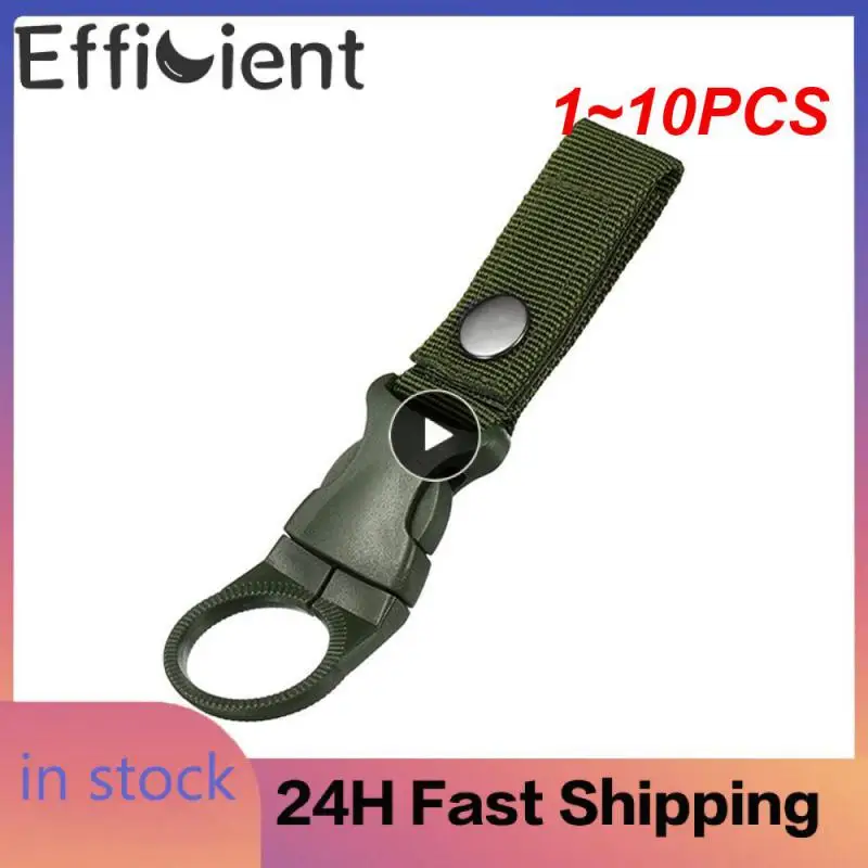 

1~10PCS Outdoor Waterbottle buckle hook Nylon Webbing Buckle Hook Climb Carabiner Belt Backpack Hanger Camp Water Bottle Holder