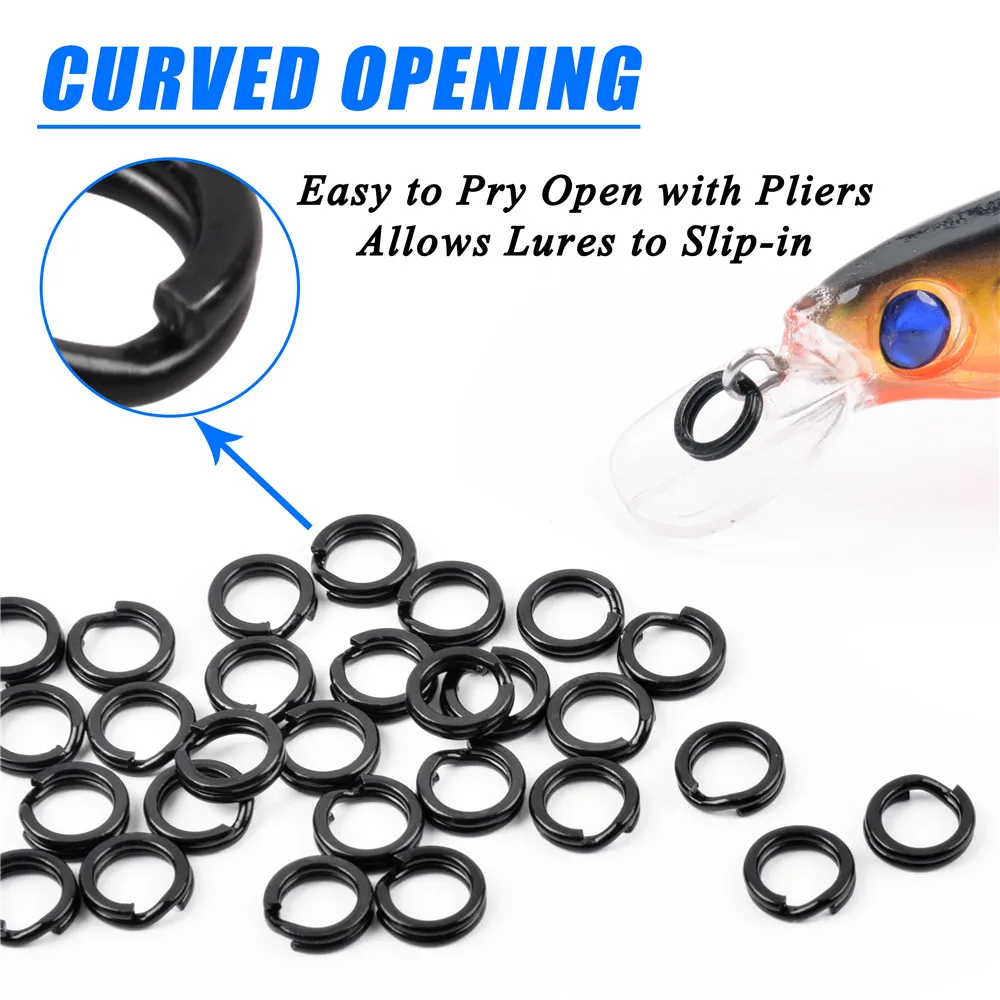 Fishing Split Ring Tackle Accessories Artificial Lure Connector Stainless  Steel 304 Double Layer Rings Lot 50 Pieces SALE - AliExpress