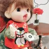 Retro Mini Fixed Telephone 1:12 Dollhouse Miniature Simulation Mini Phone Model Home Furniture Decor Children Pretend Play Toy 4