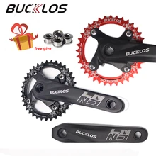 

BUCKLOS 104BCD Mountain Bike Crankset Bicycle Chainring 32/34/36/38/40/42T 7/8/9/10/11 Speed Crank Mtb Bike Crankset Part