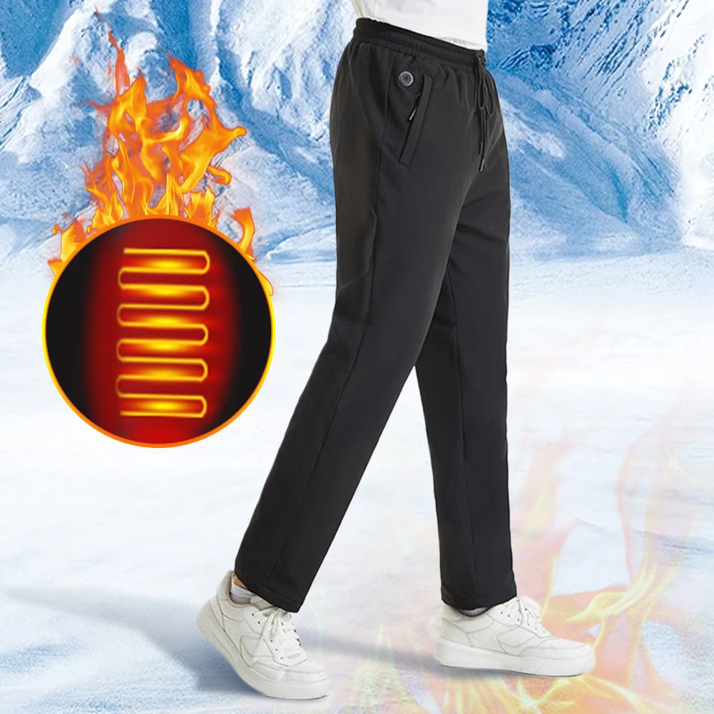 Polyester Heated Pants for Skiing Fishing with USB 5V Thermal