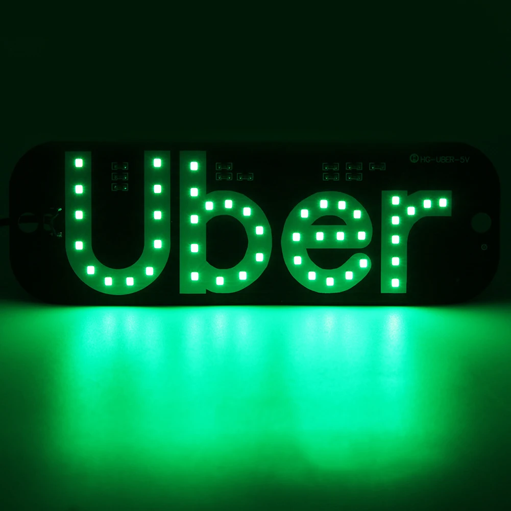 12V LED Car For UBER Cab Indicator Lamp Windscreen Sign Windshield Light Brightness Lamp Signal Decoration Light Car Lights led car lights led lights led car decorative lights led car decoration lamp car ambient lights led interior lights car interior lamp