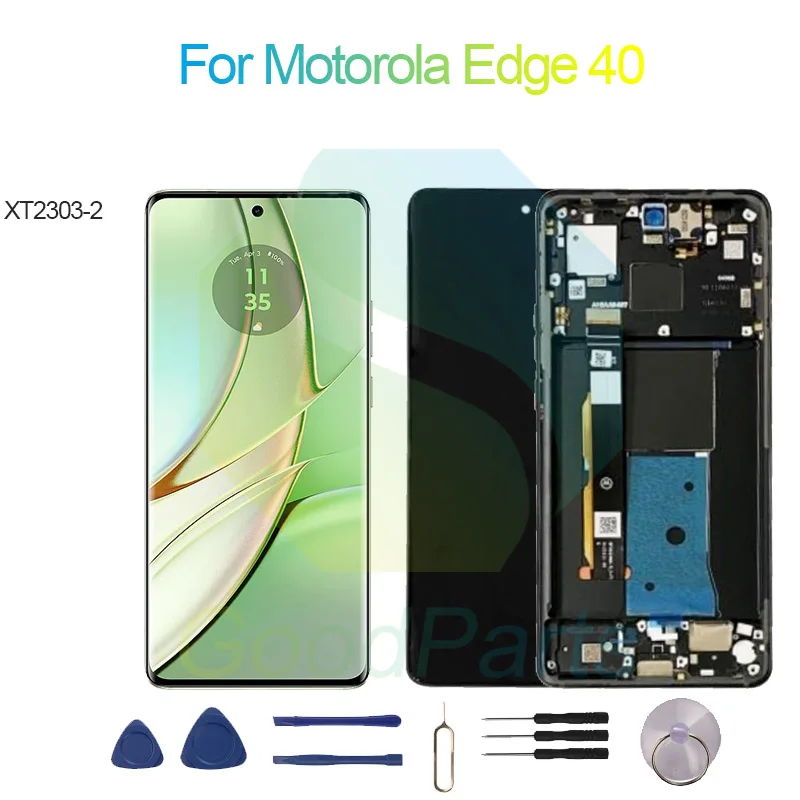 

Для Motorola Edge 40 замена экрана 2400*1080 фото для Moto Edge 40 ЖК сенсорный дигитайзер