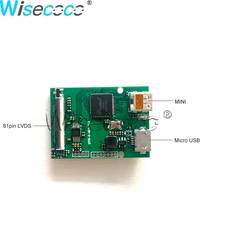 Wisecoco 미니 LVDS 듀얼 AMOLED 디스플레이 500 휘도 DP 컨트롤러 드라이버 보드 로봇 눈, 0.71 인치 1080P OLED 스크린