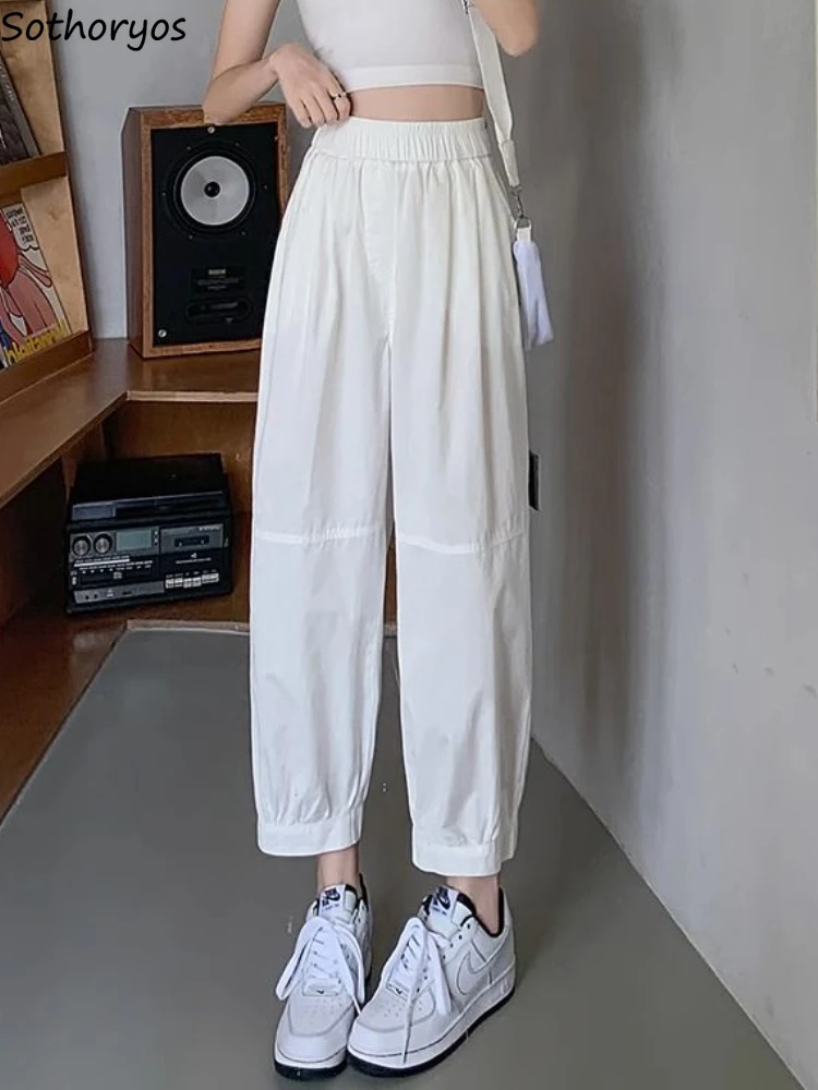 

Повседневные женские брюки, подходящие ко всему однотонные дышащие крутые креативные очаровательные минималистичные винтажные спортивные студенческие простые элегантные