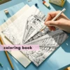 Adult Picture Book 24 pages Beautiful Architecture Coloring Book can relax and relieve stress Graffiti Painting Drawing 6