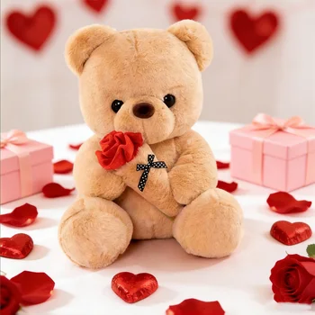 Rose Bear Plush Gift 1