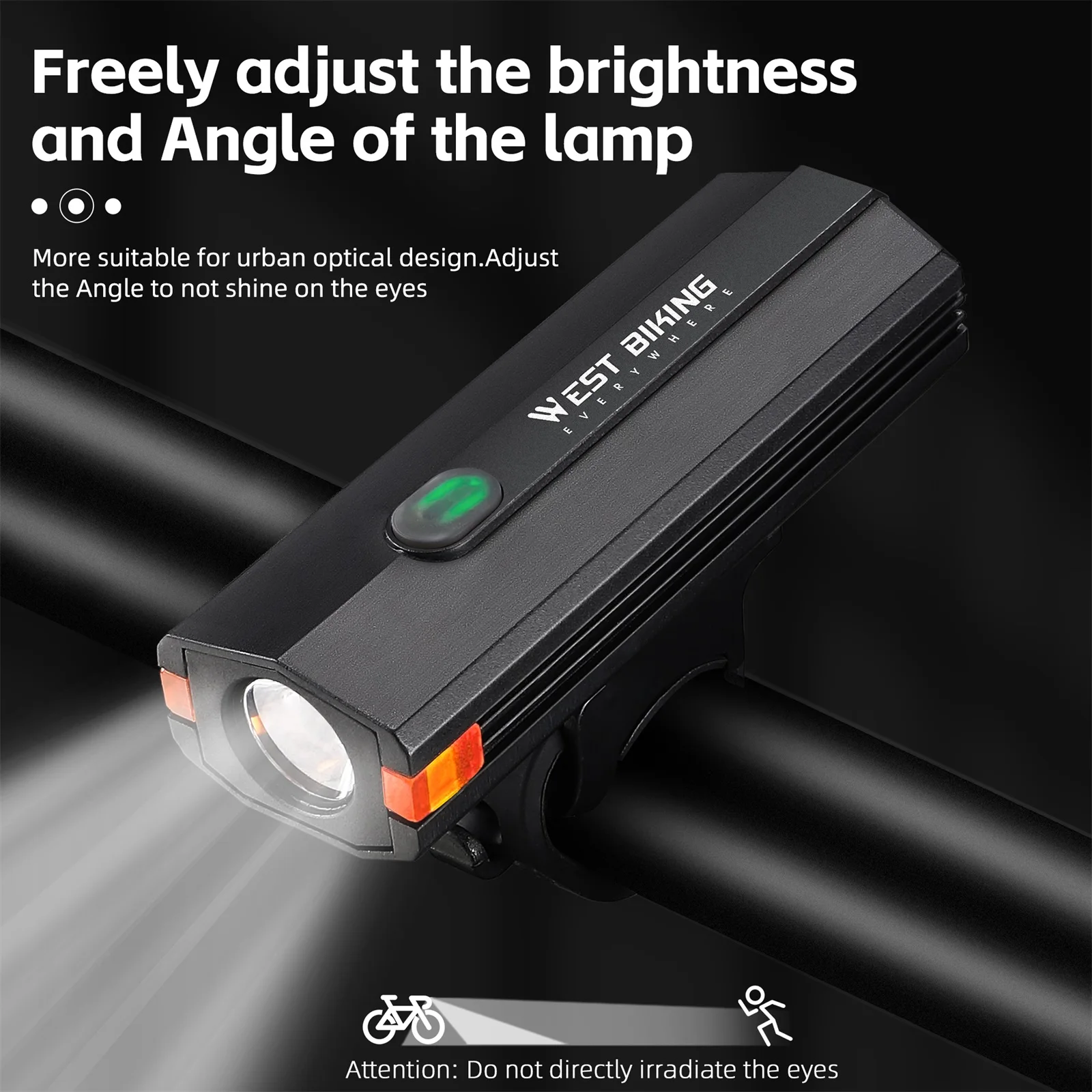 

Яркий велосипедный фонарь, 400 люмен, USB, перезаряжаемый, водонепроницаемый, дорожный велосипед, фонарь безопасности для велосипеда с несколькими режимами