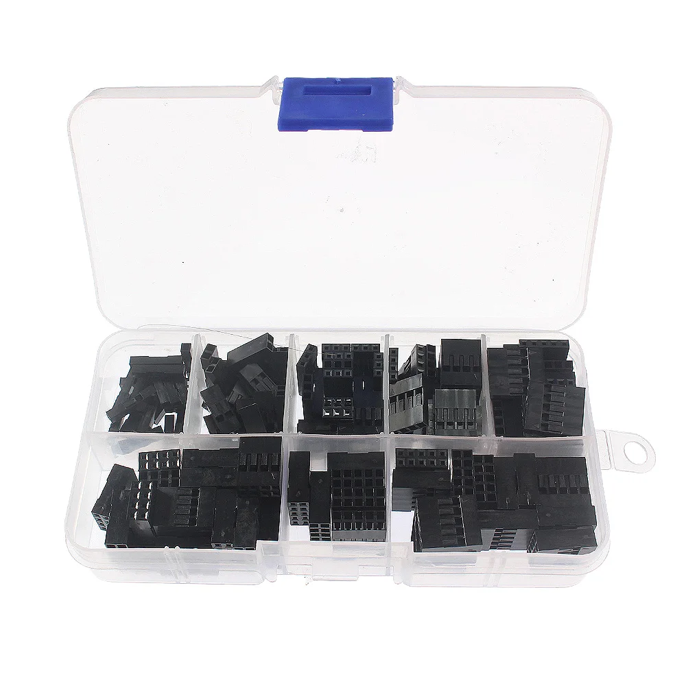 

140PCS 1P 2P 3P 4P 5P Dupont Connectors Assorted Kit, 2.54mm Pitch Female Terminal Connector, DIY Dupont Terminal Connector Kit