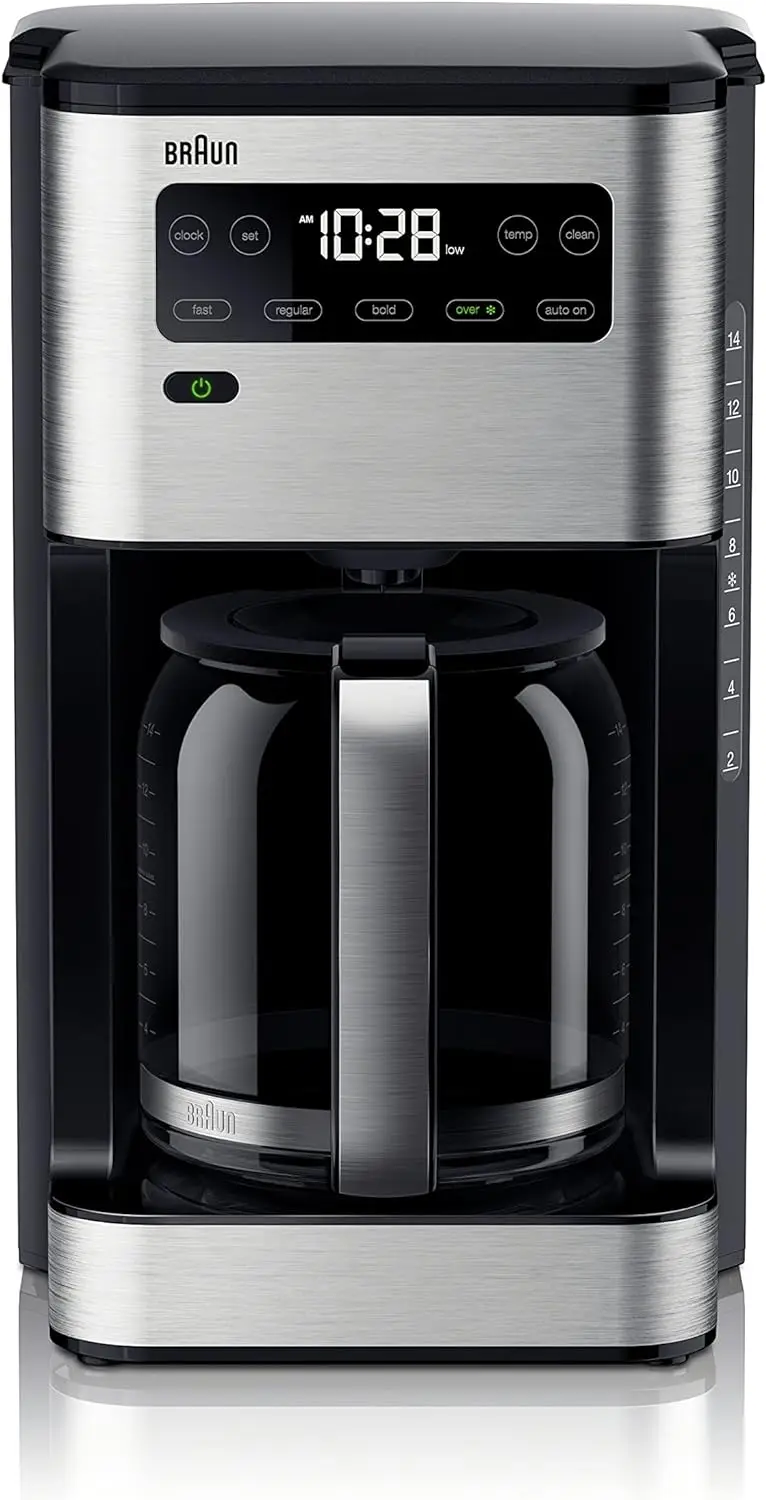 

Pure Flavor Coffee Maker, 14 cup, Black Cop coffee Automatic espresso machinne Cafeteira